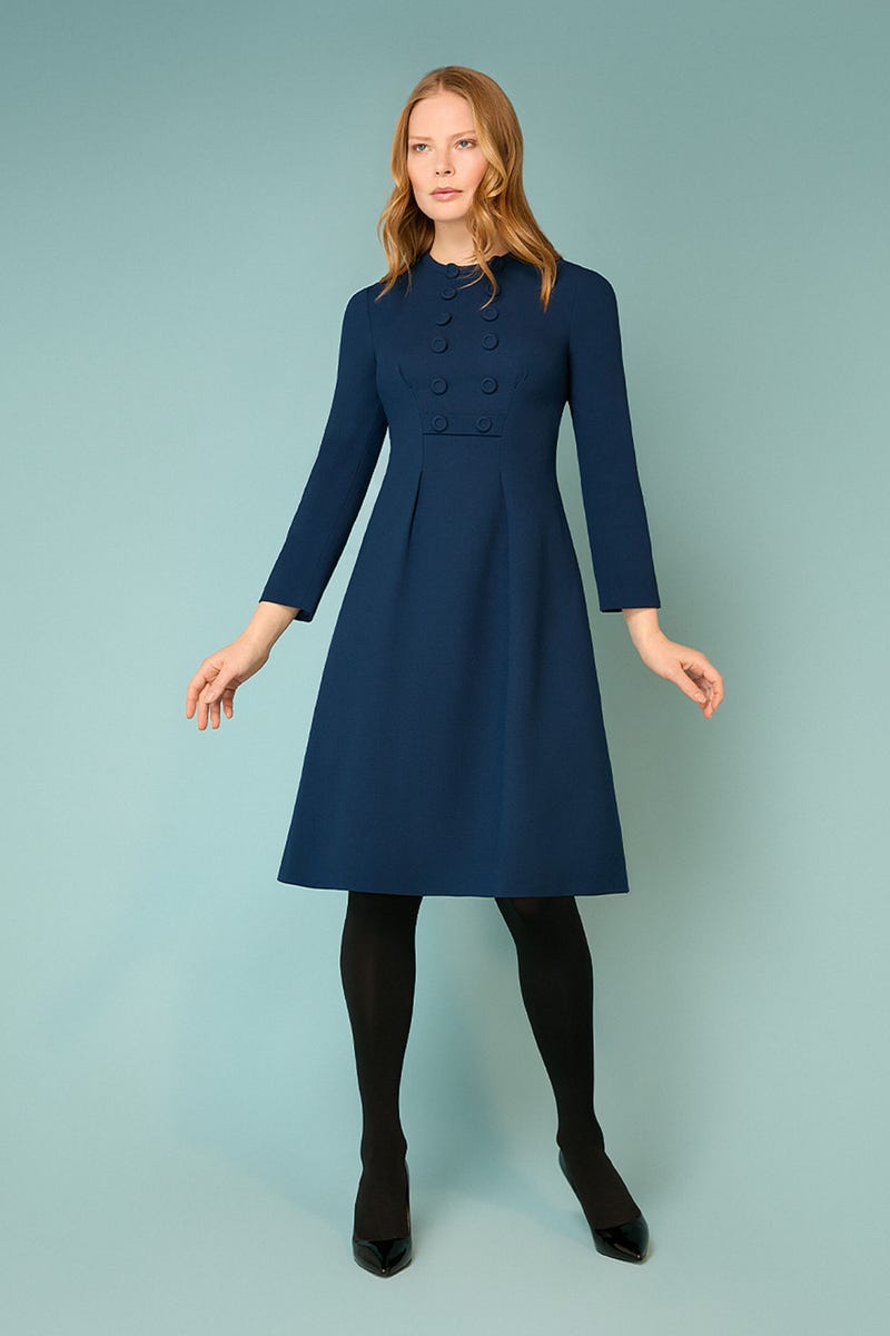 Trudy Dress French Navy Jane Atelier