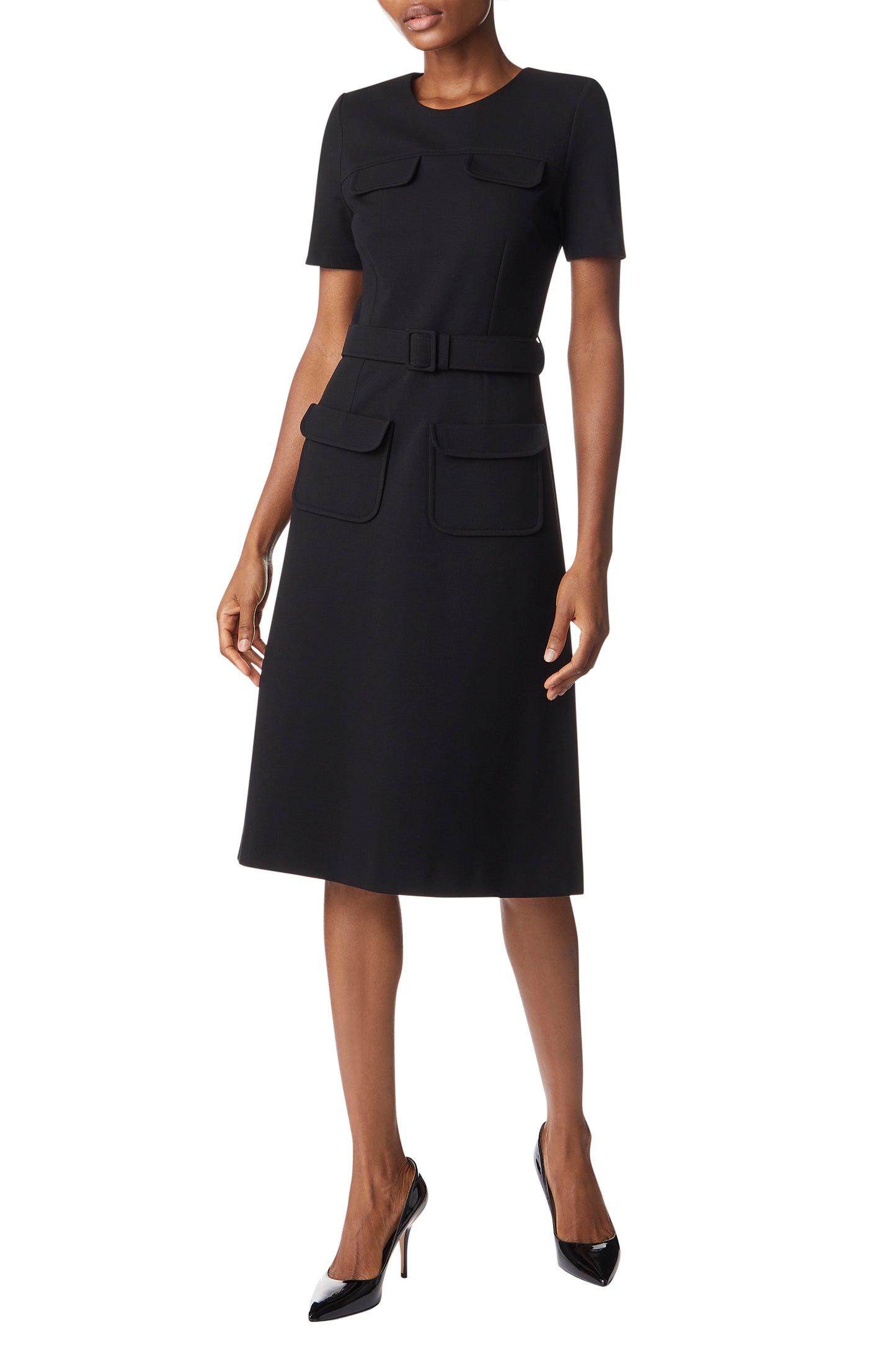 Normandie Jersey Dress - Black