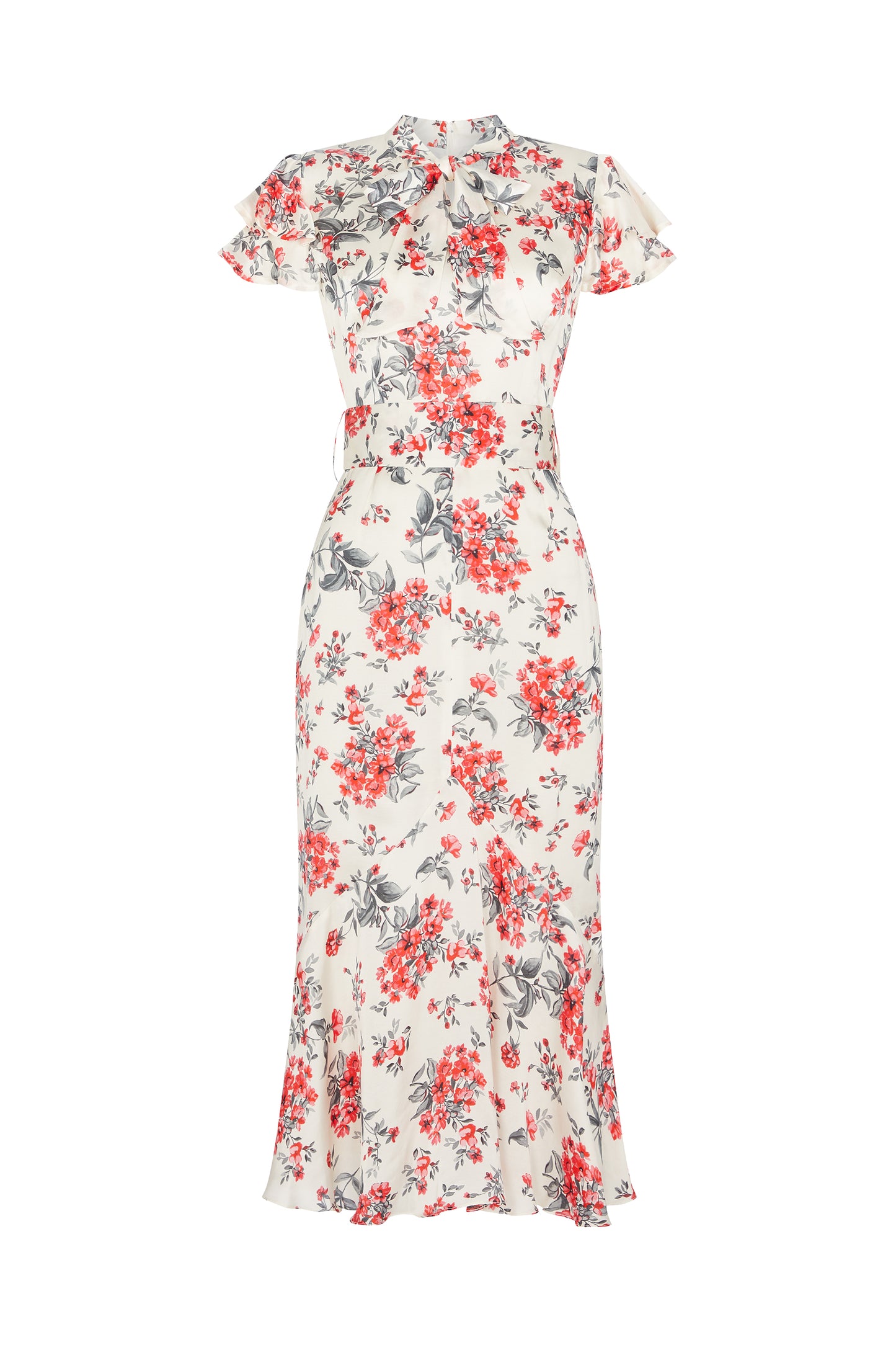 Kalista Dress - Red Scatter Flower Print