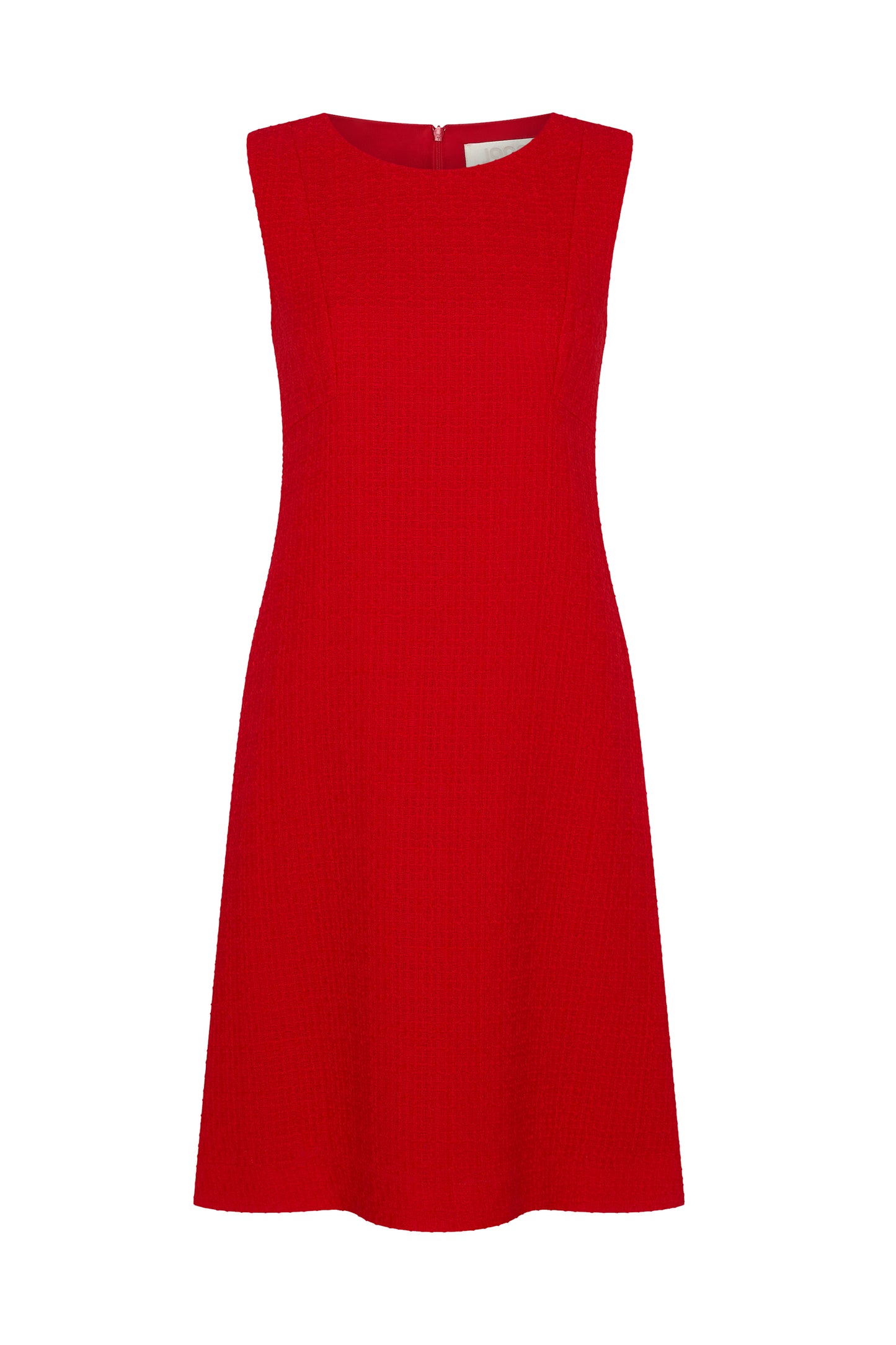 Sam Tweed Sleeveless Shift Dress - Red