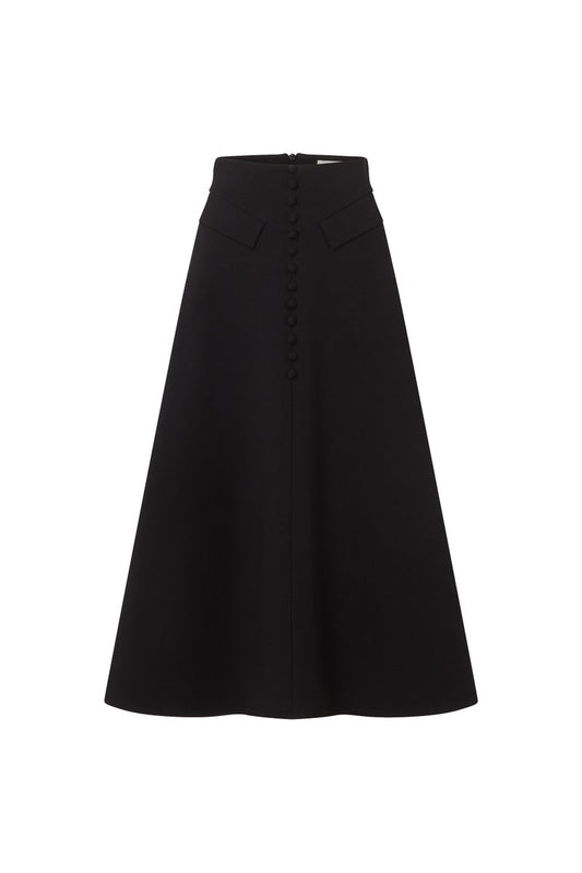 Rae Jersey A Line Skirt - Dark Navy