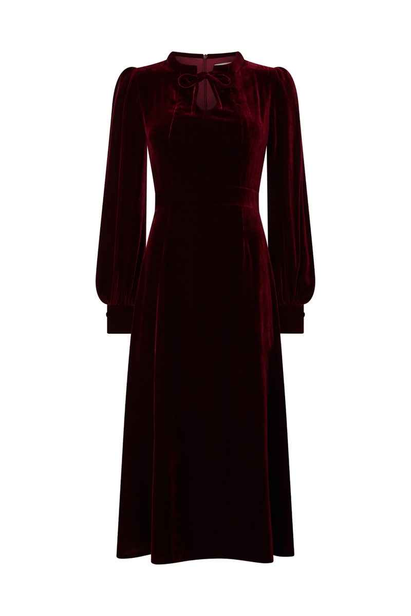 Royale Midi Dress - Burgundy