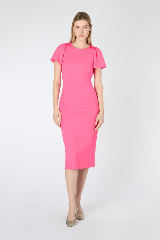 Delilah Pencil Dress - Bubblegum pink