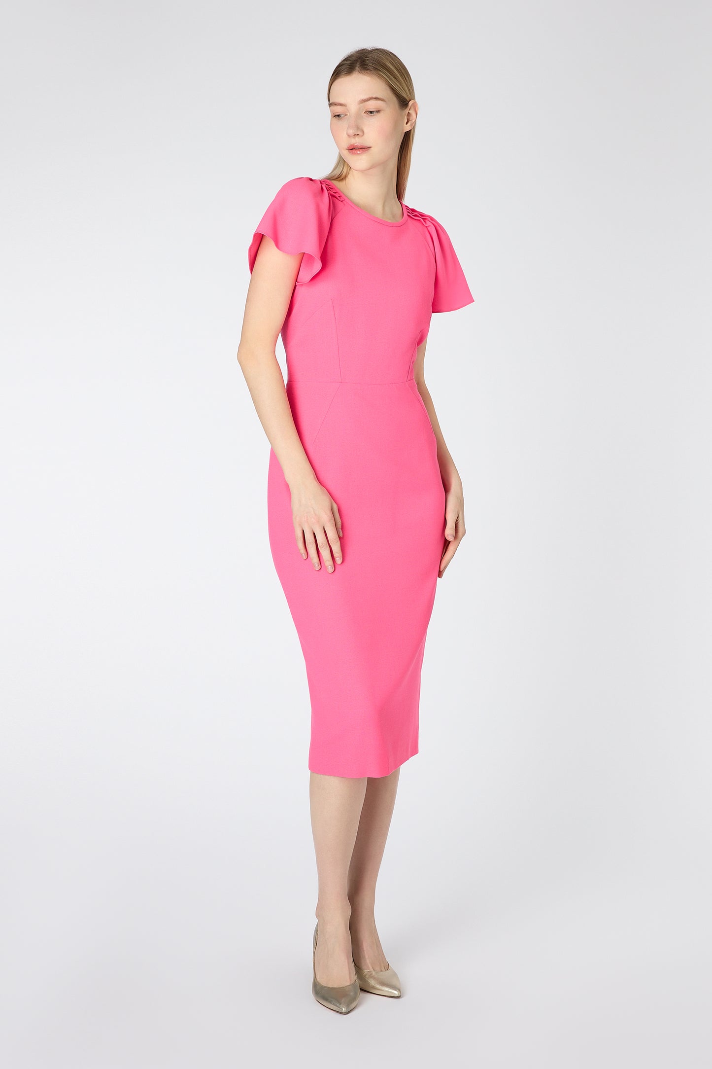 Delilah Pencil Dress - Bubblegum pink