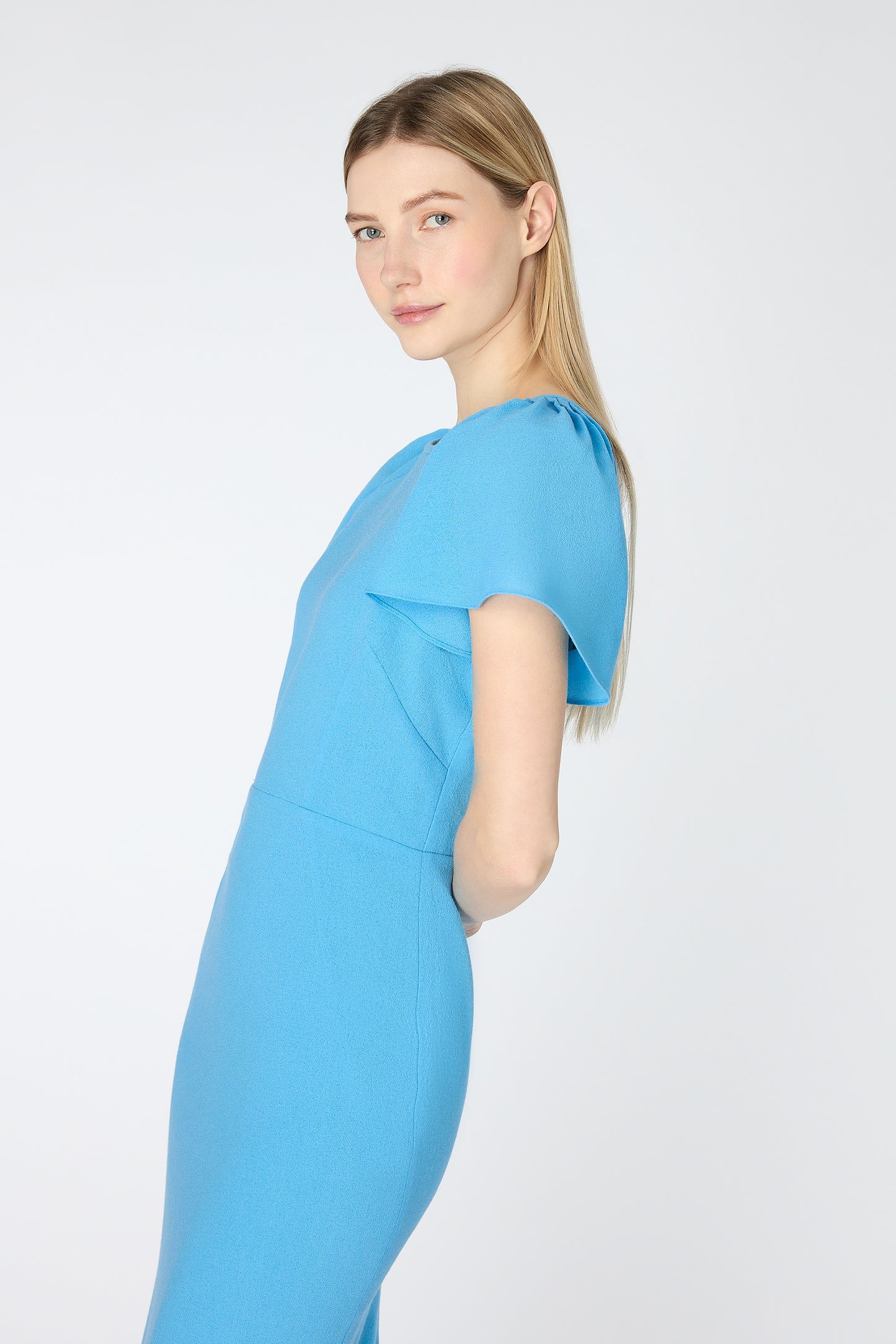 Delilah Pencil Dress - Aegean Blue