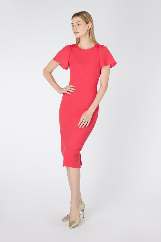 Delilah Pencil Dress - Hibiscus