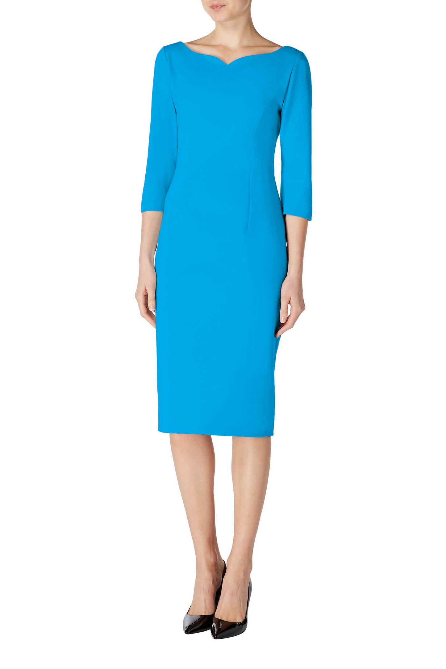 Hilton Jersey Dress - Azzure Blue