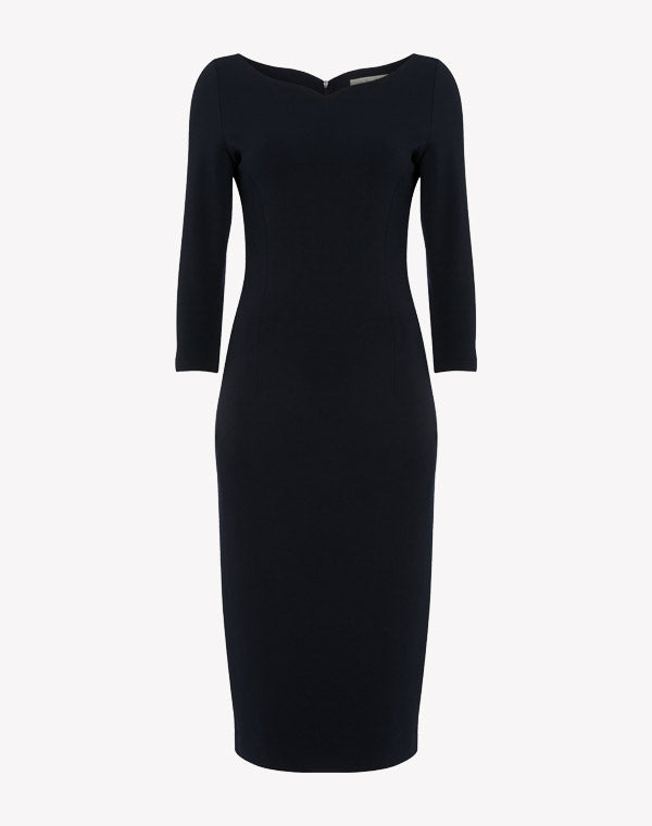 Hilton Jersey Dress - Dark Navy