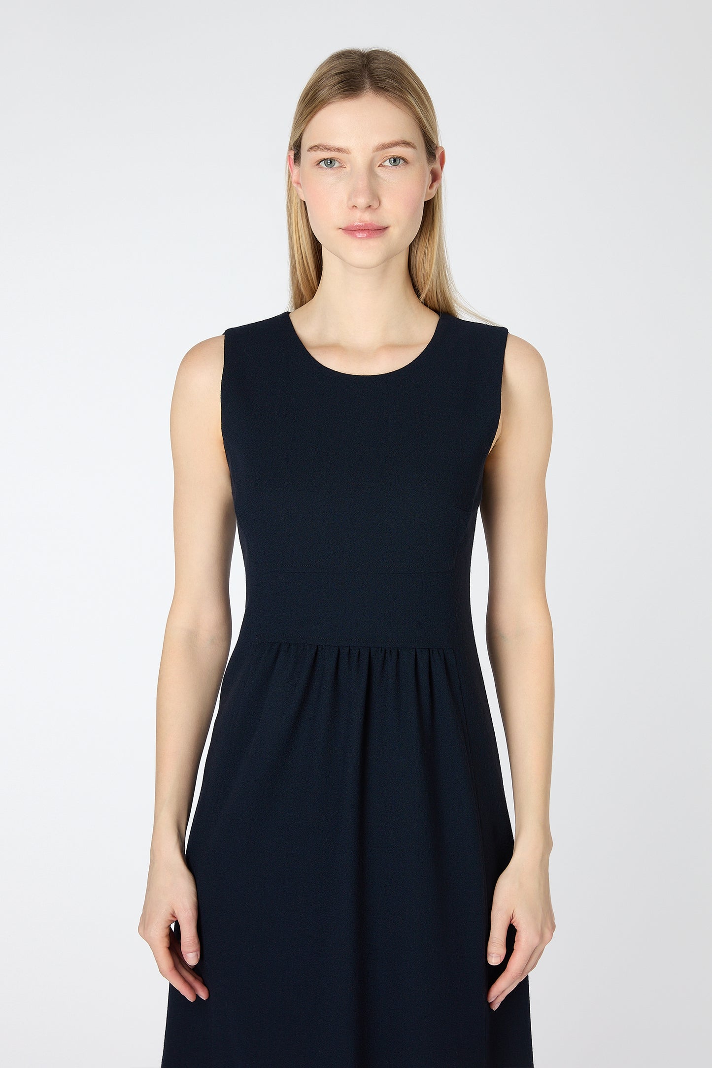 Kendal Sleeveless Shift Dress - Dark Navy