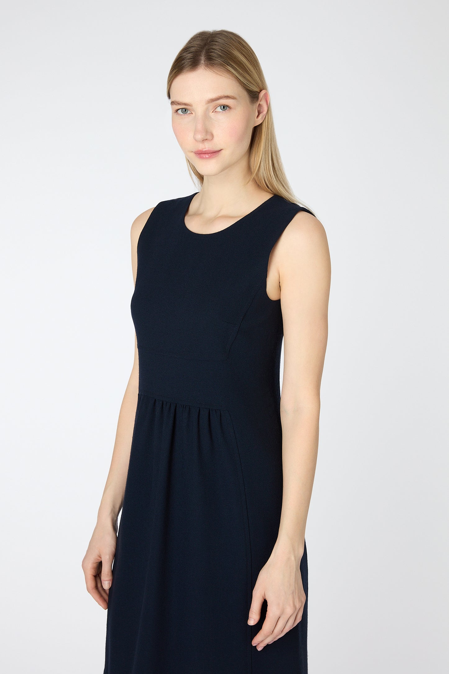 Kendal Sleeveless Shift Dress - Dark Navy