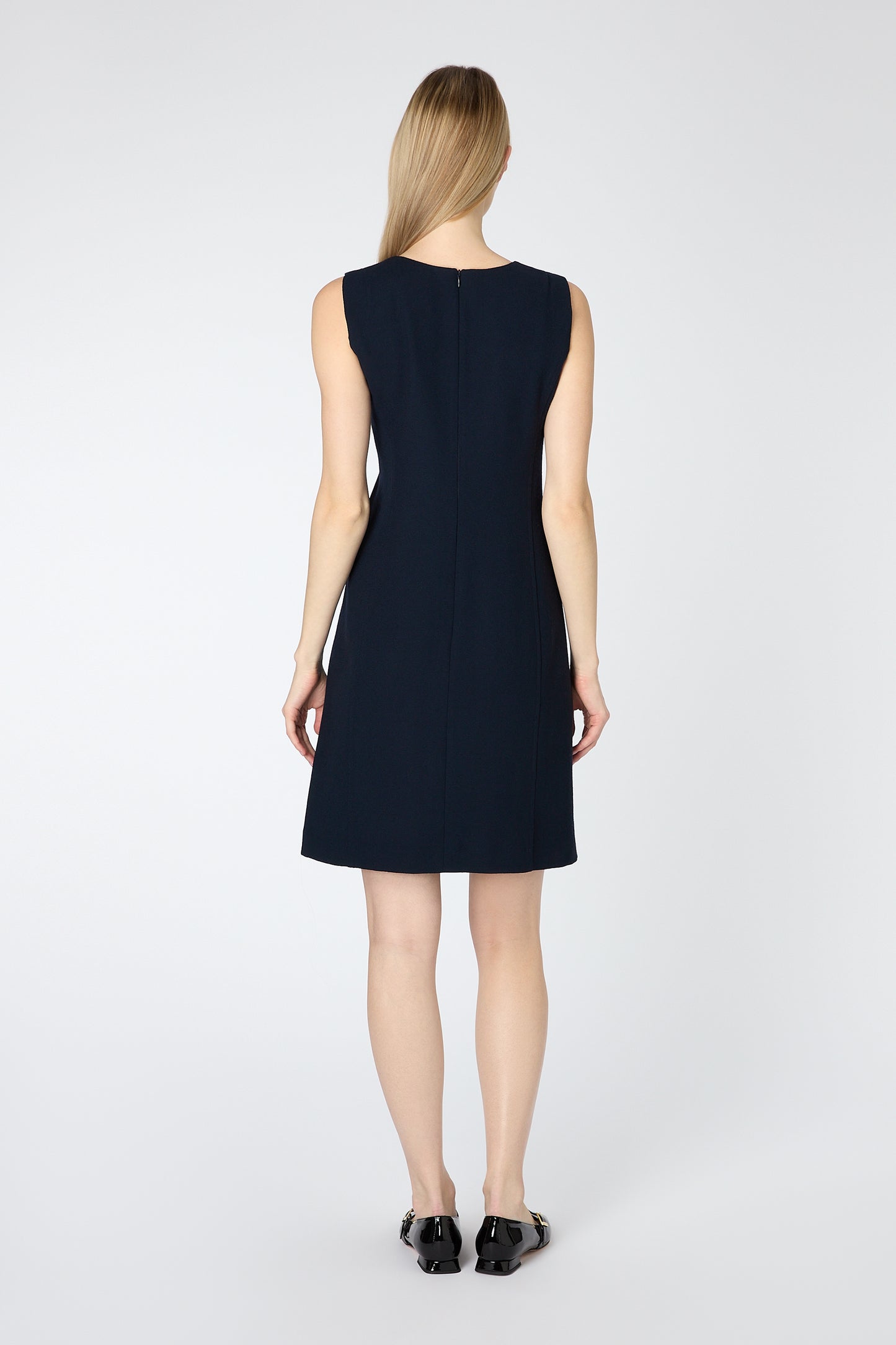 Kendal Sleeveless Shift Dress - Dark Navy