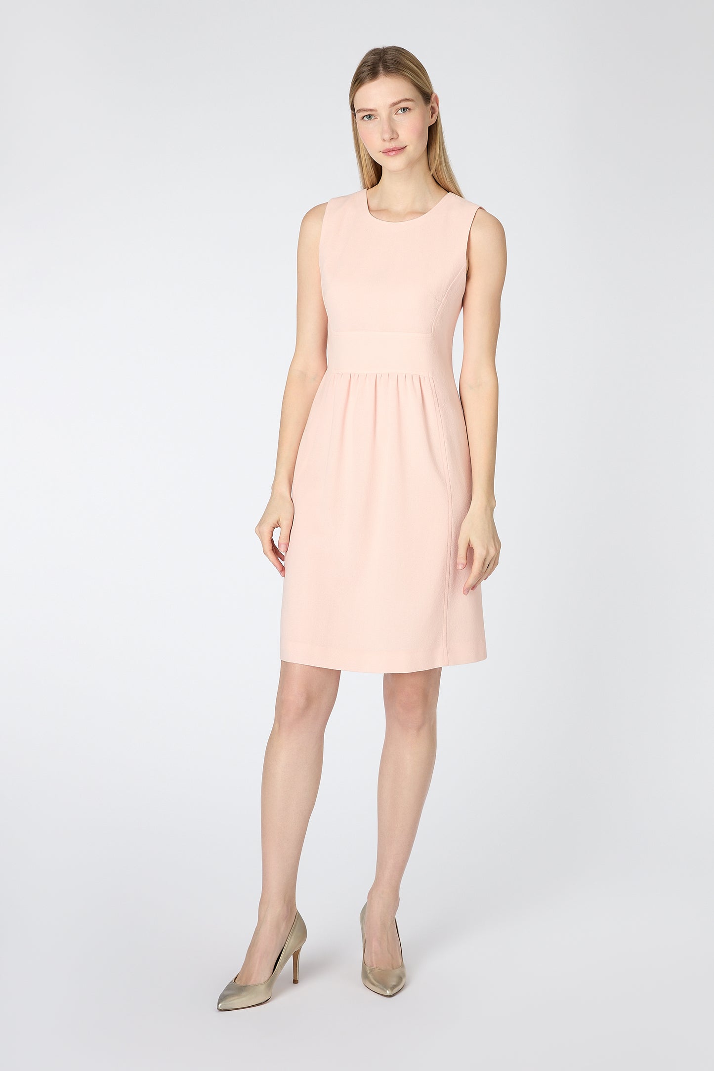 Kendal Sleeveless Shift Dress - Petal Pink