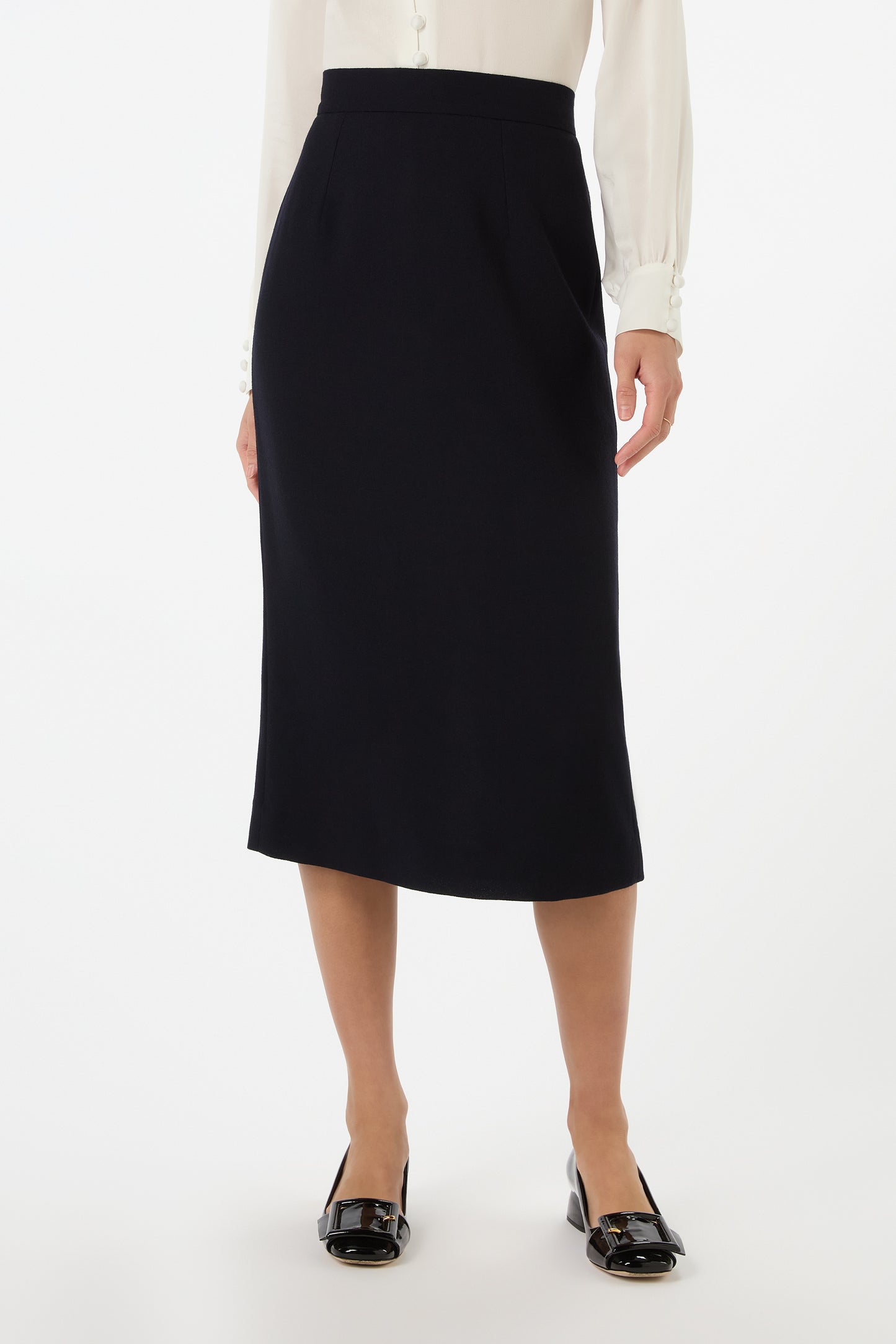 Kian Pencil Skirt - Dark Navy