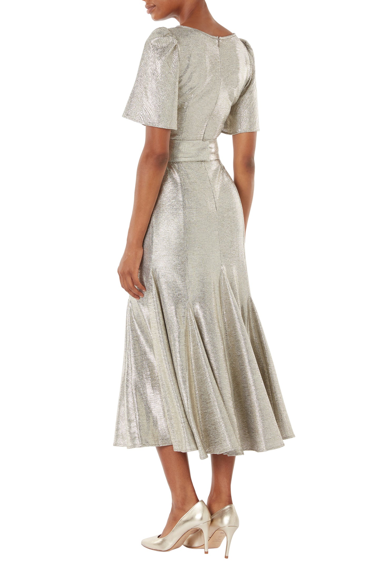 Kordelia Dress - Silver Foil