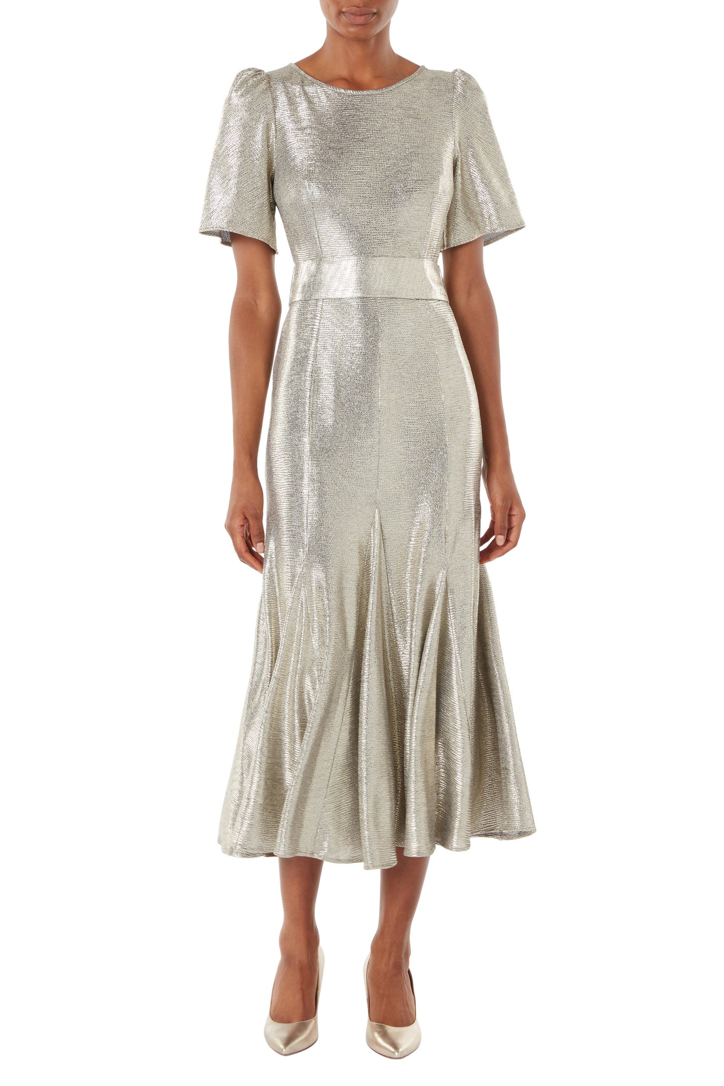 Kordelia Dress - Silver Foil