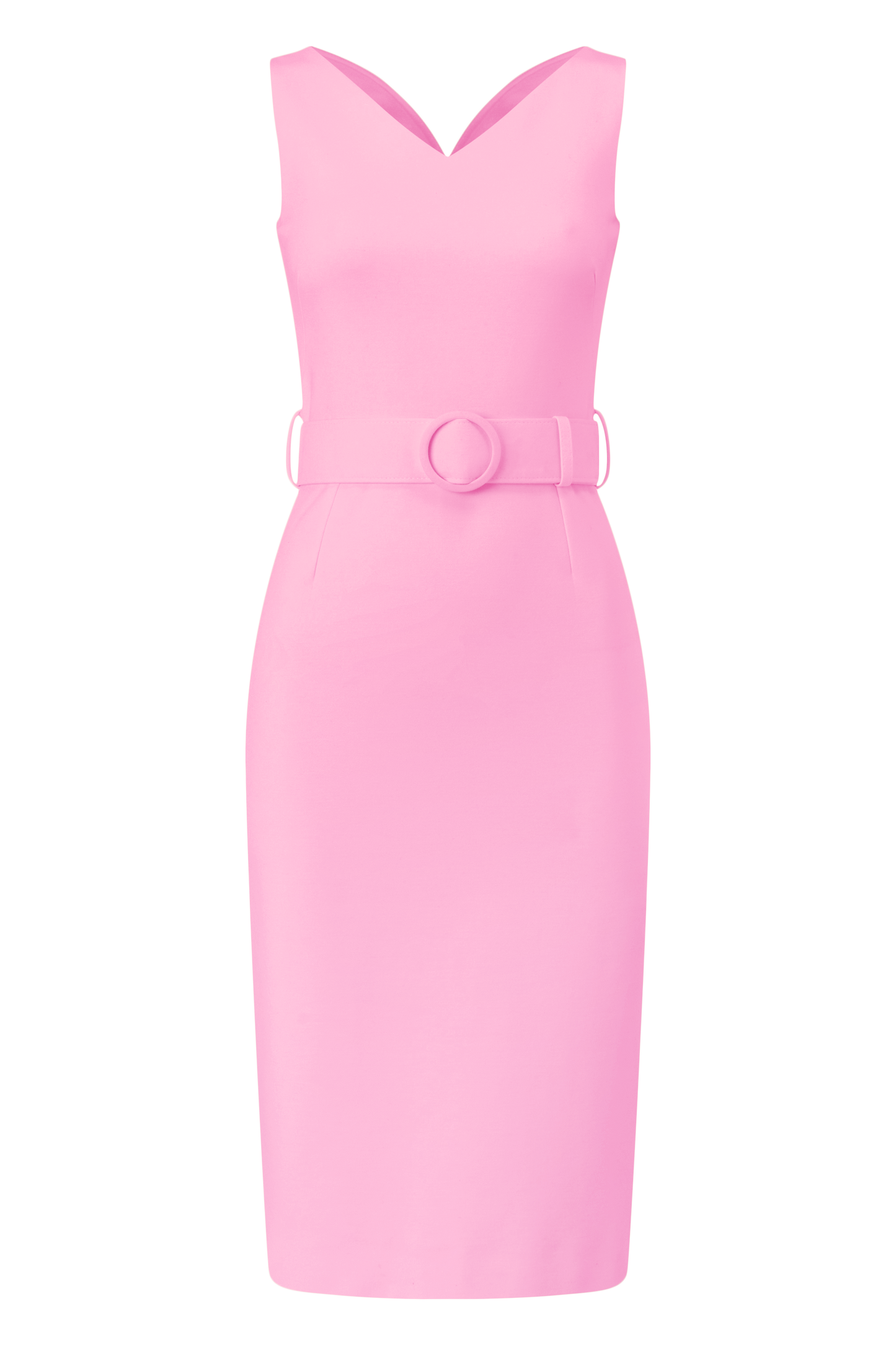 Monroe Jersey Pencil Dress - Bubblegum pink