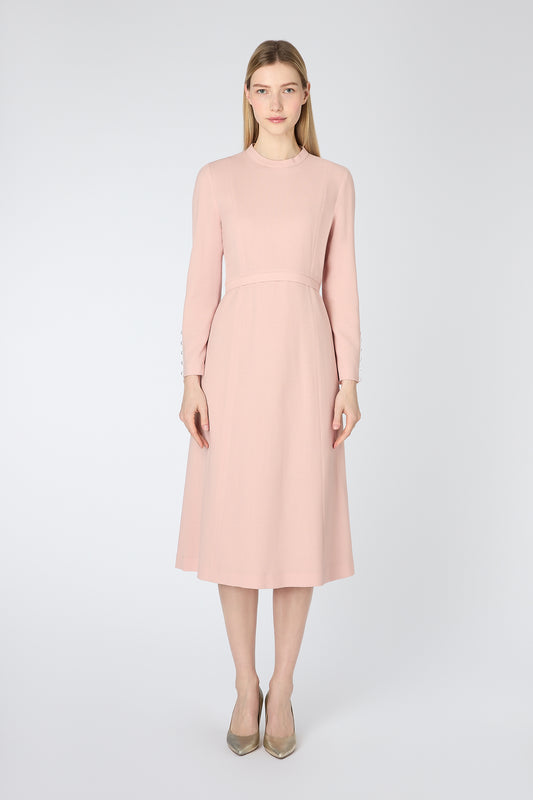 Oxley Fit And Flare Dress - Tea Rose