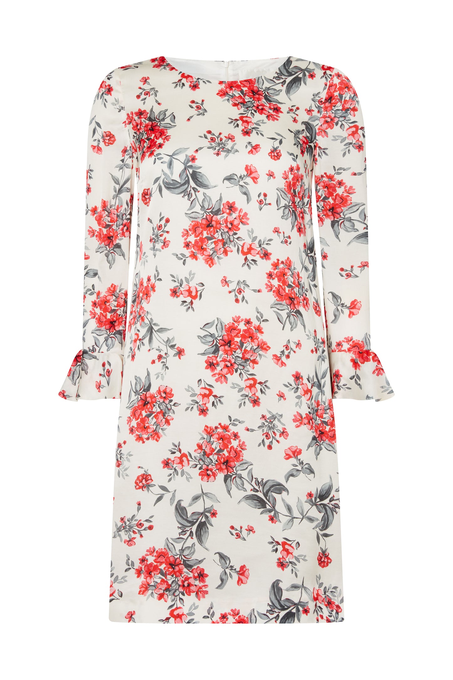 Posey Dress - Red Scatter Flower Print