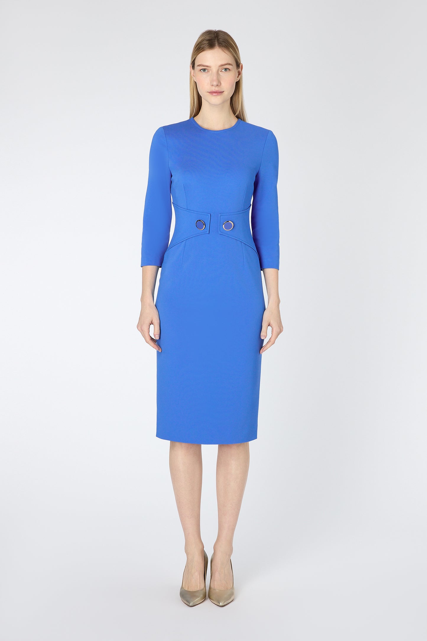 Sadie Pencil Dress - Azzure Blue