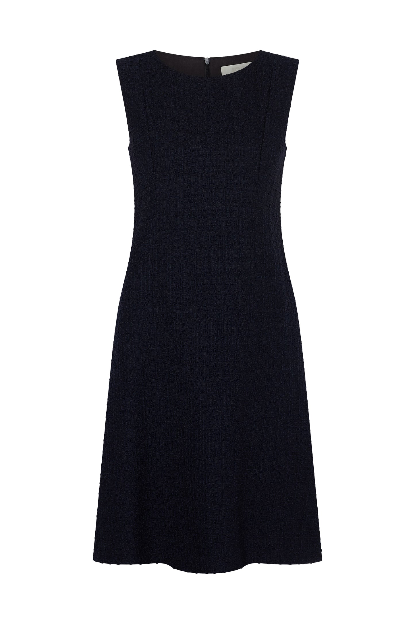 Sam Tweed Sleeveless Shift Dress - Navy