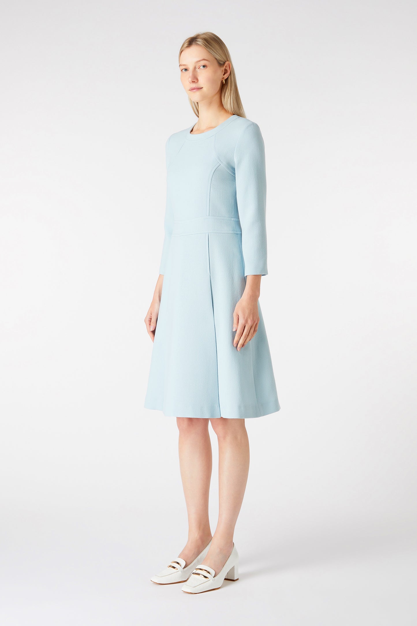 Suki Fit and Flare Dress - Frost Blue