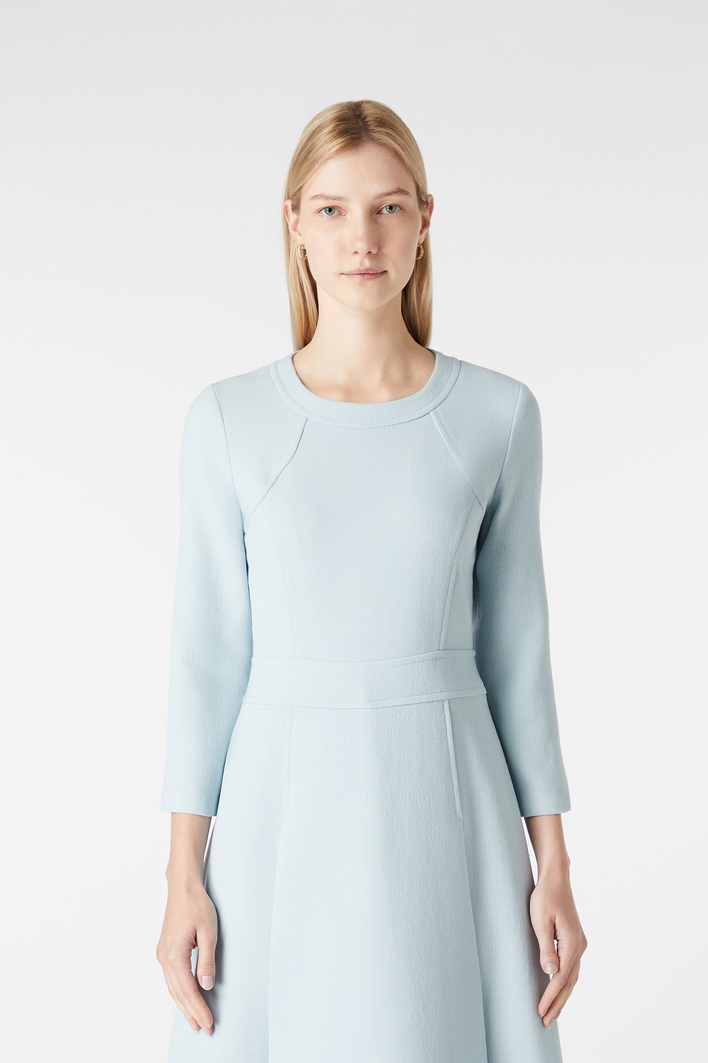 Suki Fit and Flare Dress - Frost Blue