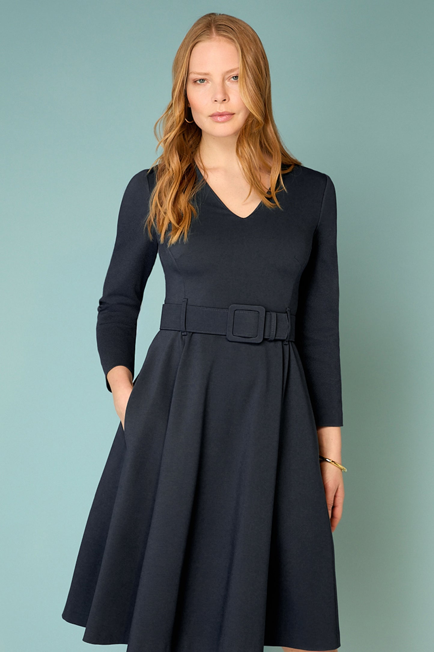 Thyme Jersey Dress - Dark Navy