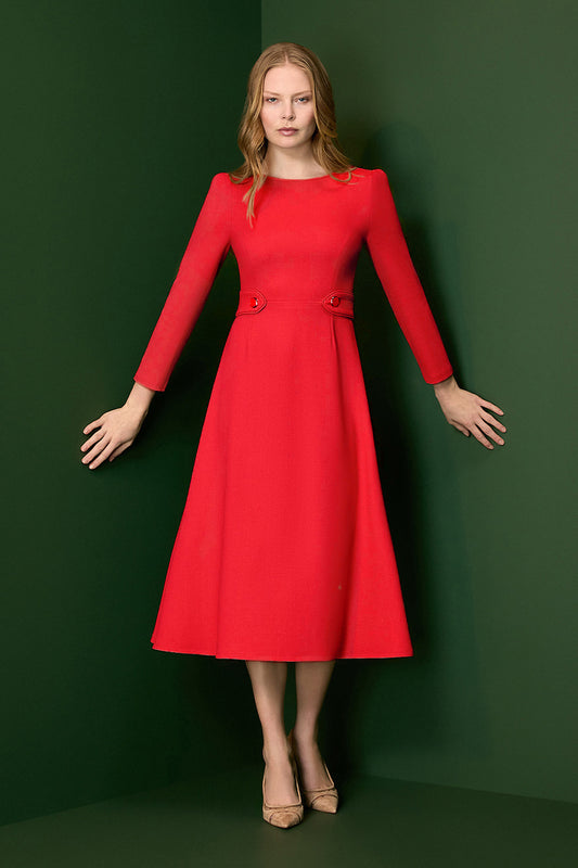 Tiffany Dress - Poppy Red