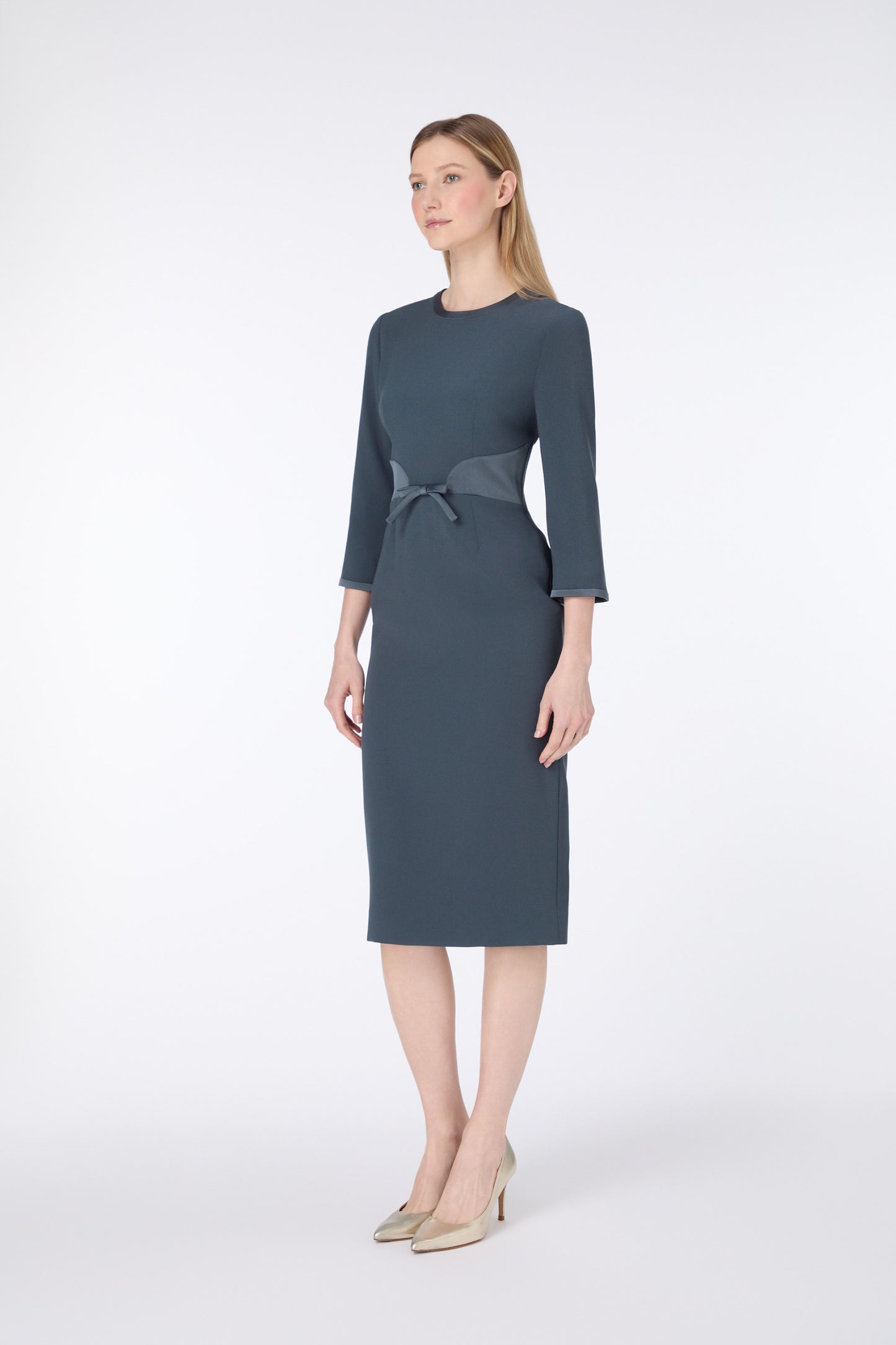 Talita Pencil Dress - Shadow Grey