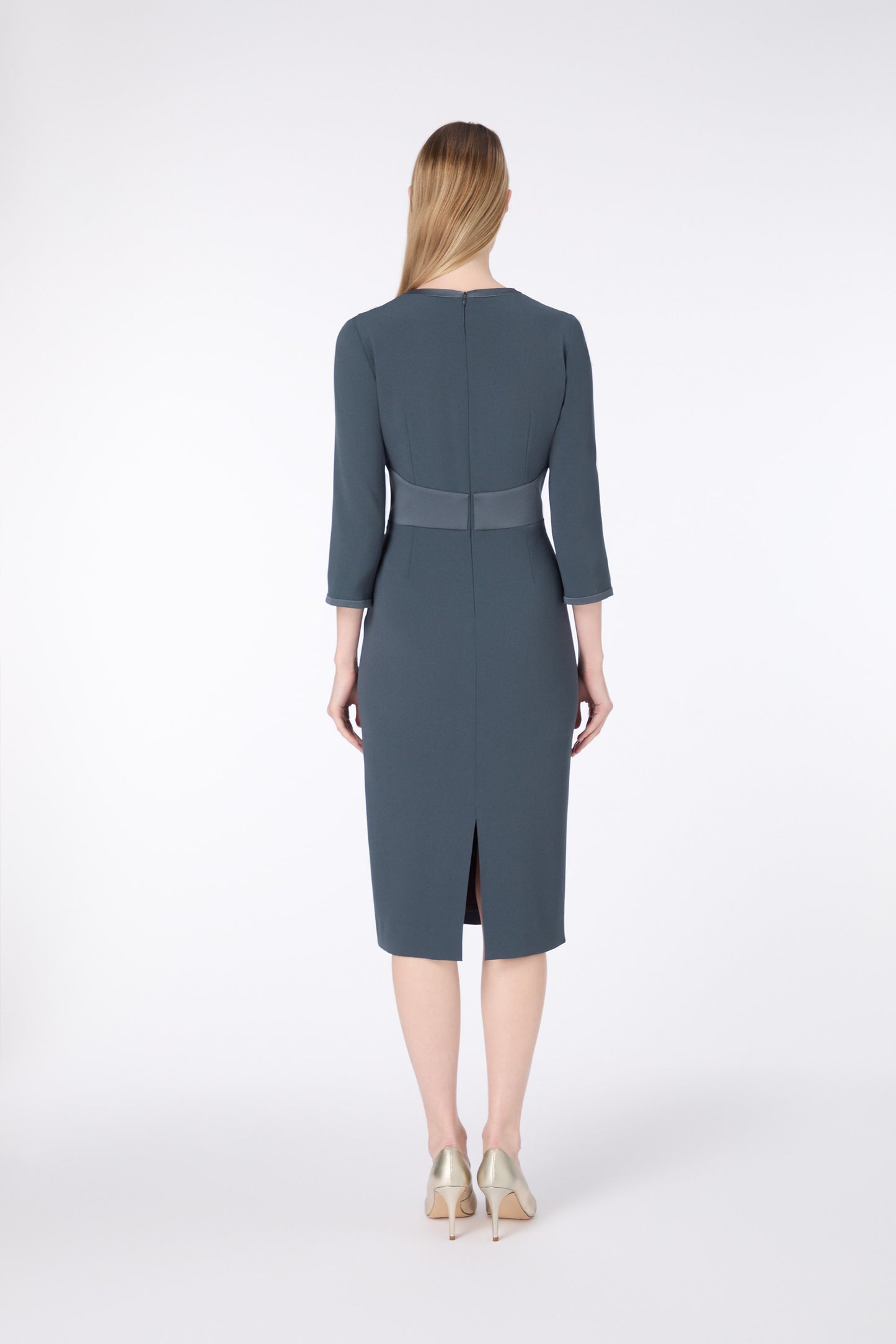 Talita Pencil Dress - Shadow Grey