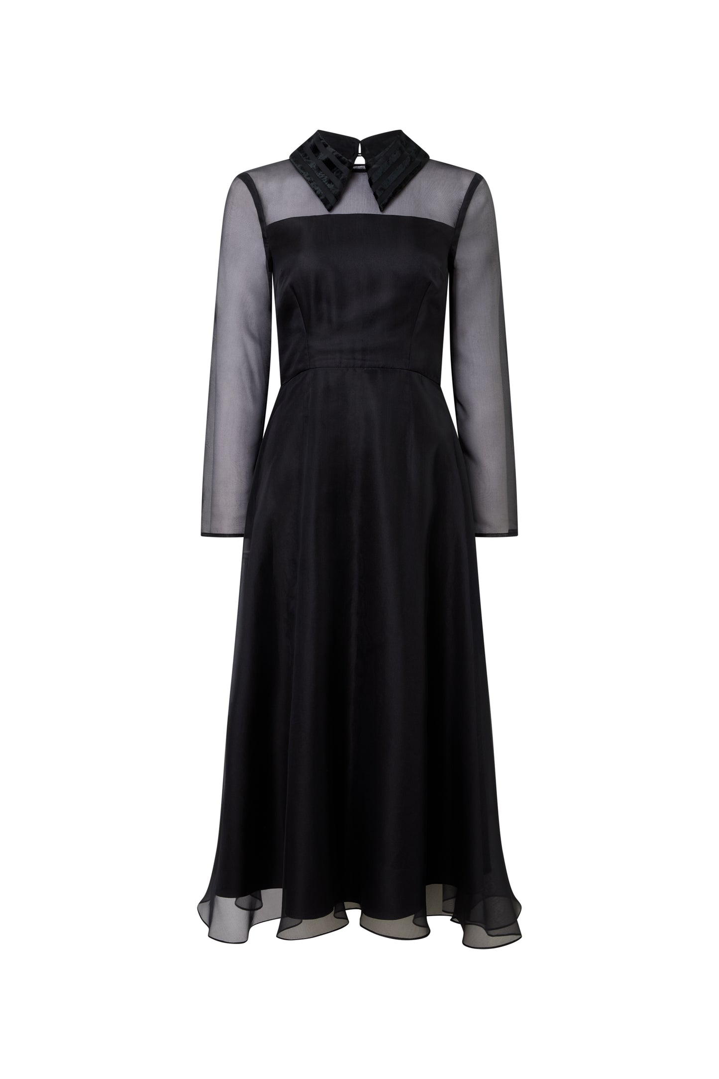 Tansy Organza Gown - Black