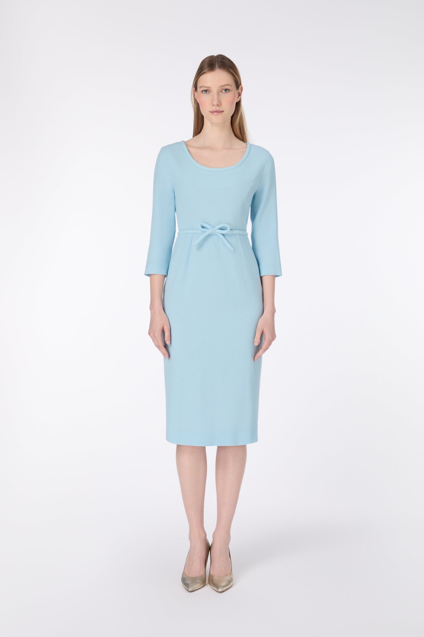 Thelma Pencil Dress - Sky Blue