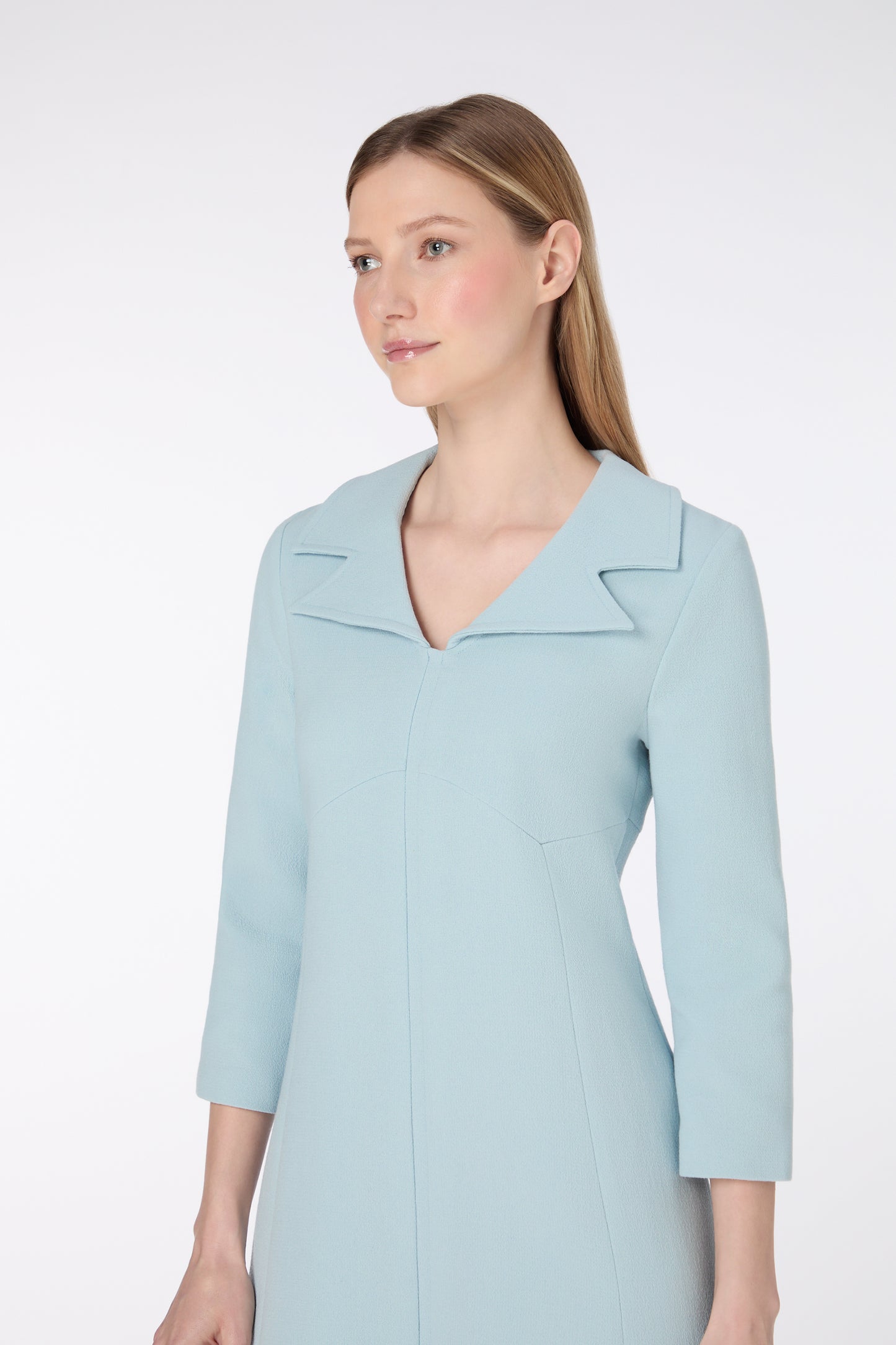 Tia Shift Dress - Frost Blue