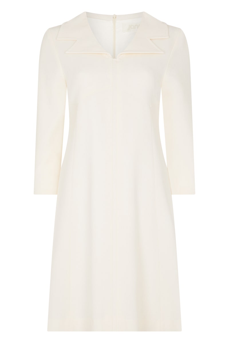 Tia Shift Dress - Cream