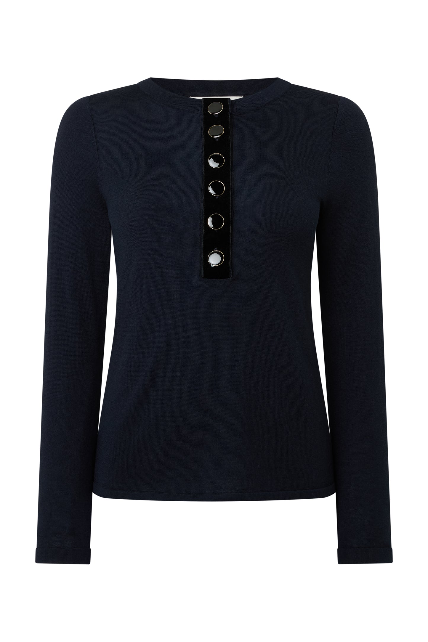 Tilda Knit Top - Dark Navy