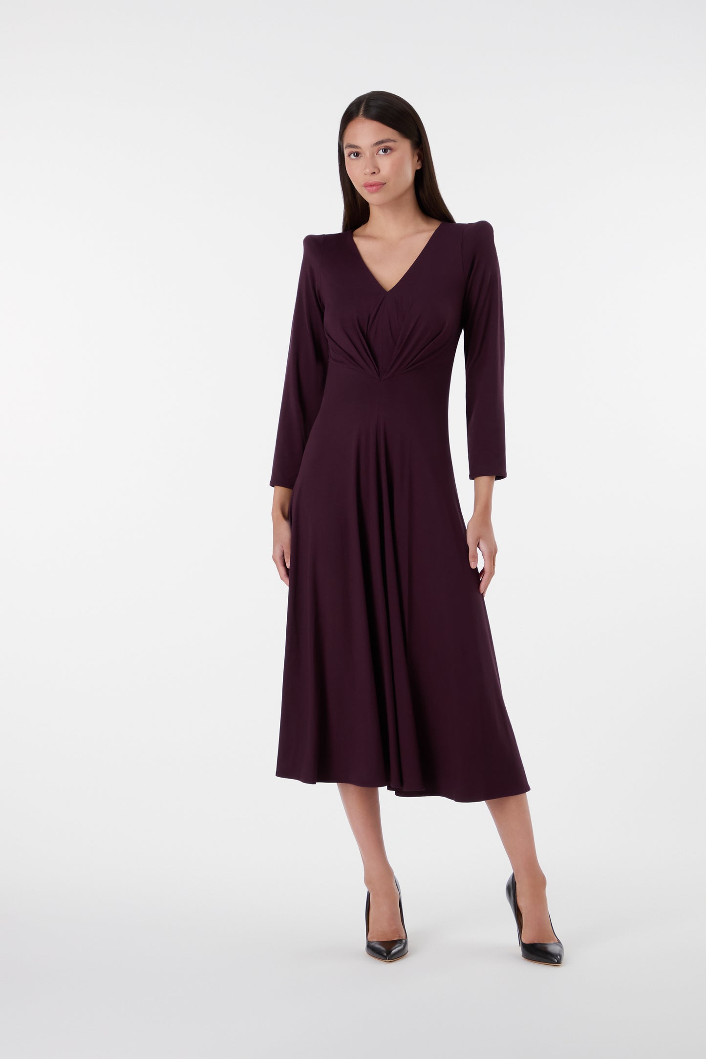 Trinity Jersey Dress - Damson