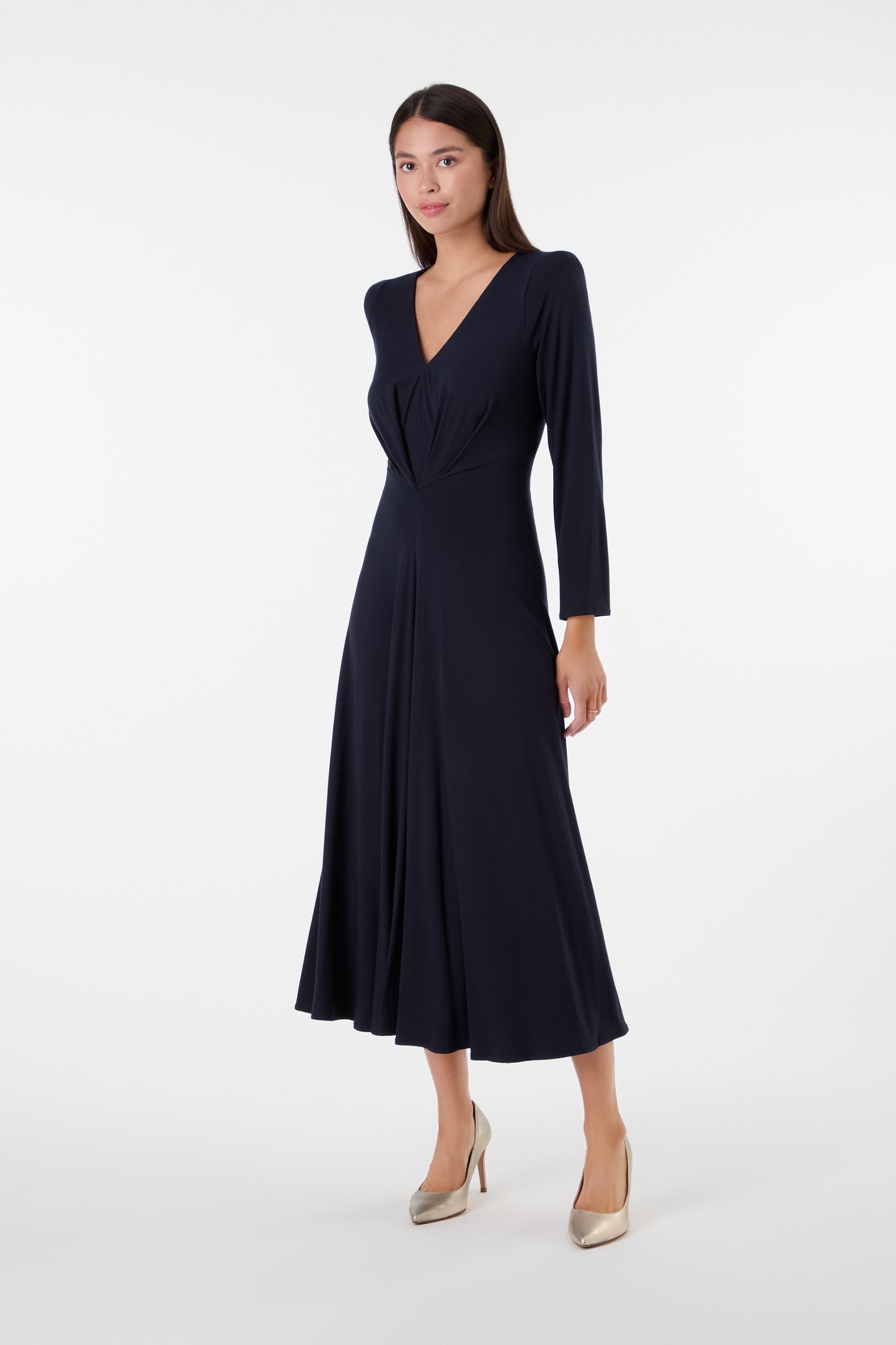 Trinity Jersey Dress - Dark Navy