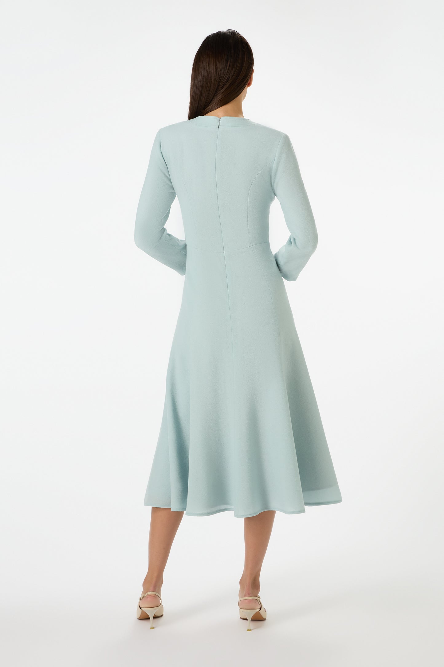 Vogue Fit and Flare Dress - Frost Blue