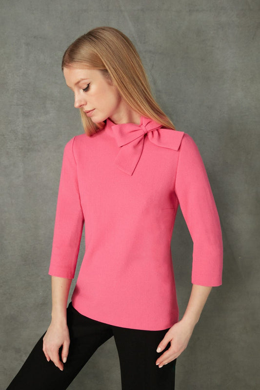 Blaire Wool Top - Bubblegum