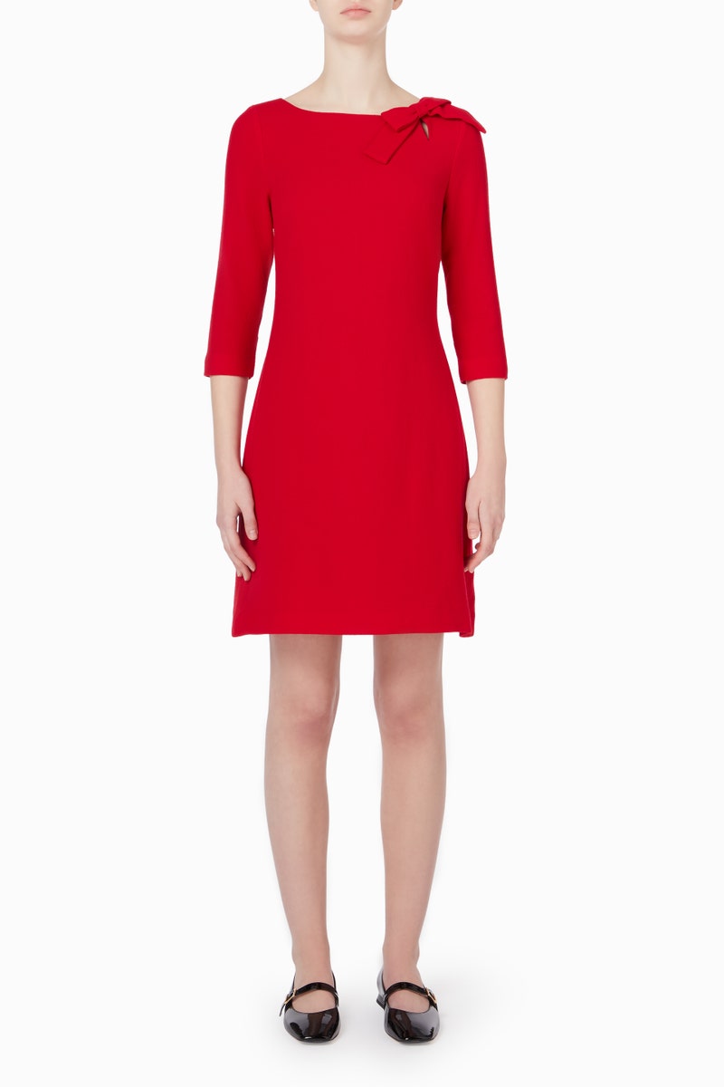 Emma Wool Tunic Dress - Berry