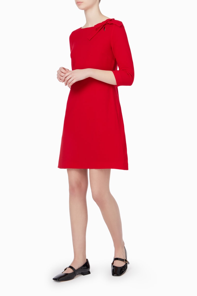 Emma Wool Tunic Dress - Berry