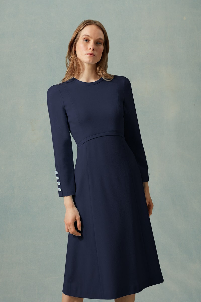 Oxley Dress - Dark Navy