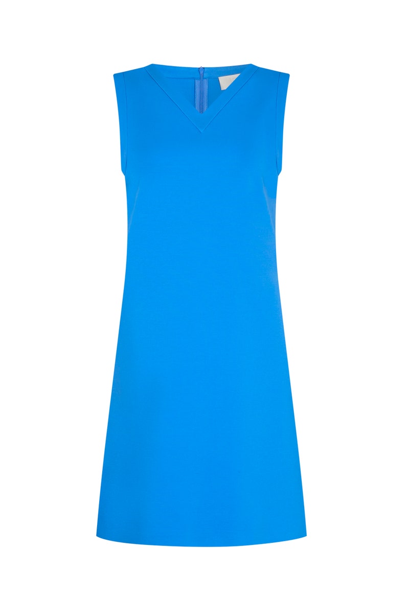 Riva Jersey Shift Dress - Azzure Blue