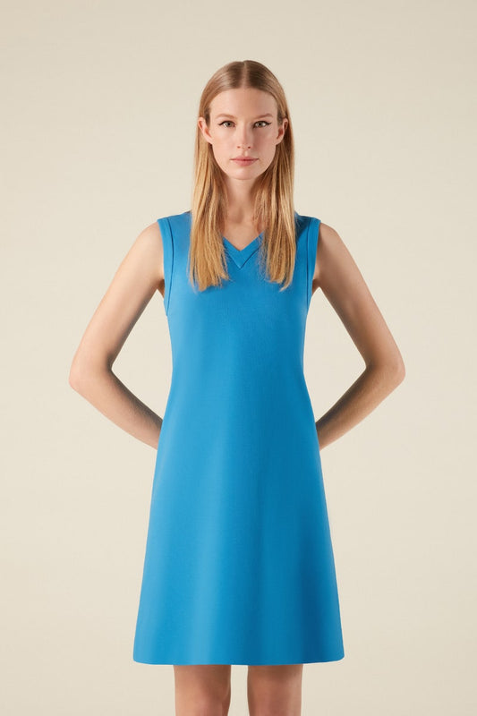 Riva Jersey Shift Dress - Azzure Blue