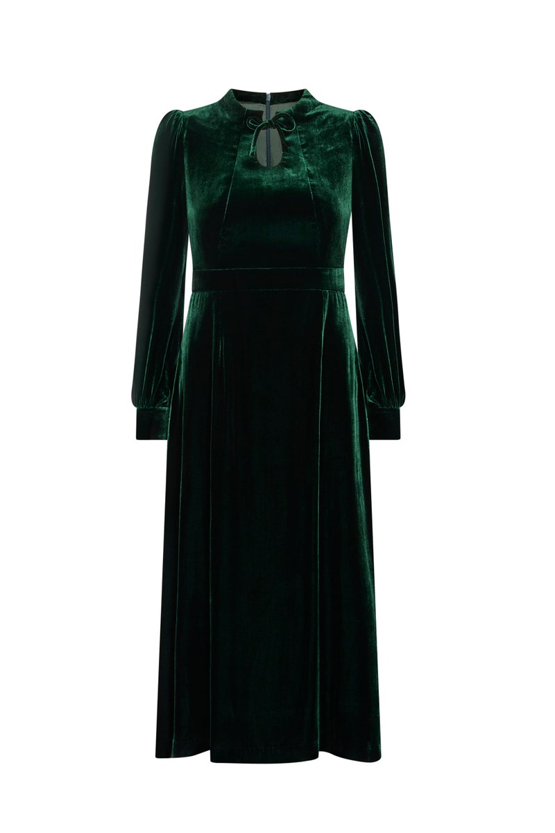 Royale Midi Dress - Forest Green