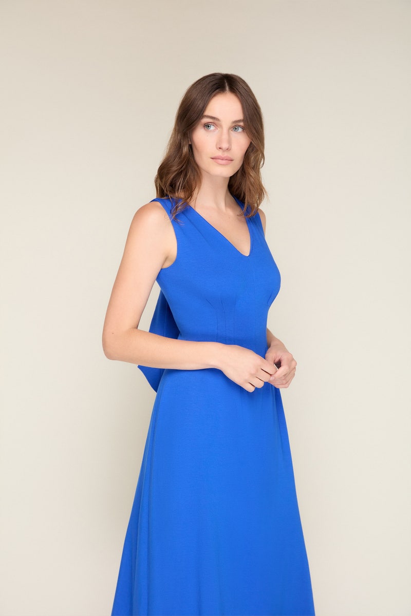 Sahara Soft Jersey Dress - Sapphire Blue