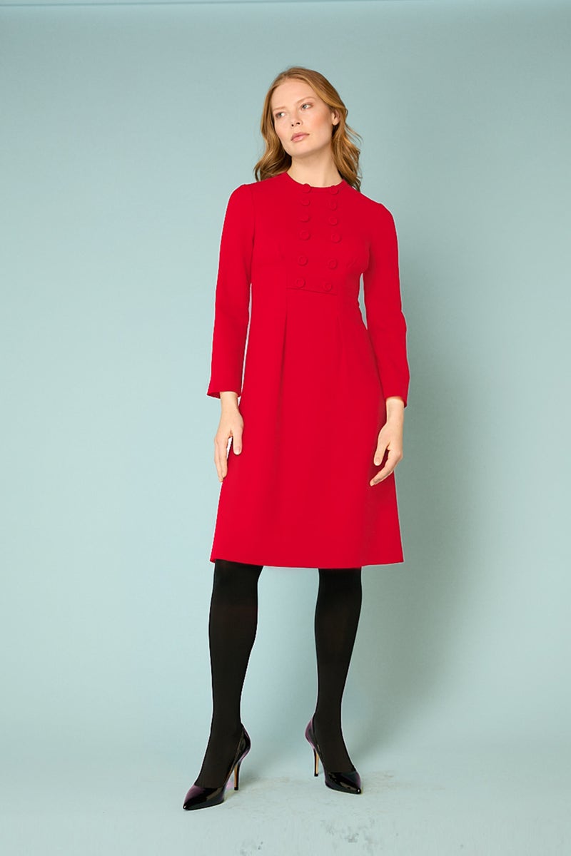 Trudy Dress - Poppy Red